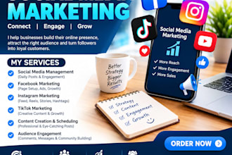 provide social media management for facebook instagram