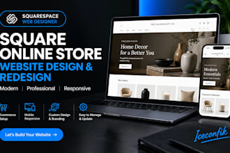build square online store, business website design or redesign, web designer