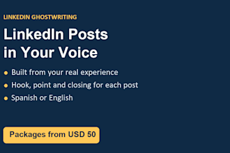 ghostwrite linkedin posts that sound like you and build your authority