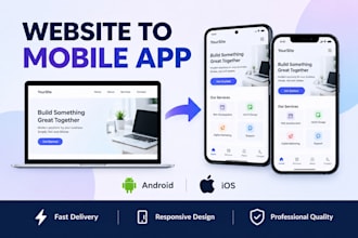convert your website into a mobile app