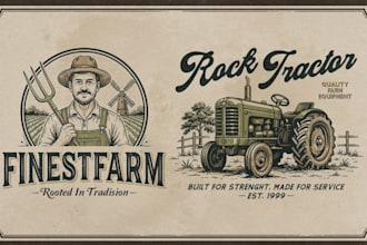 design a retro vintage logo