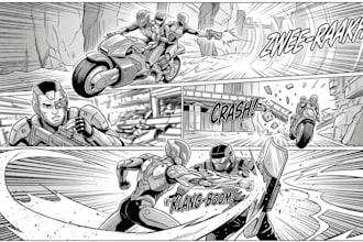 draw beautiful manga, comic and webtoon drawings