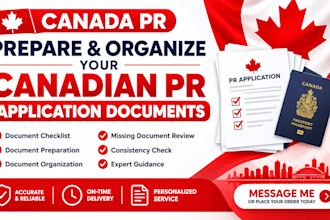 prepare and organize your canadian PR application documents