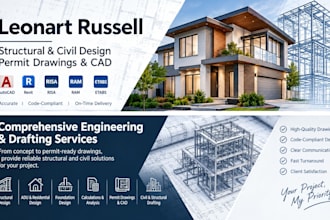 provide structural engineering and permit drawings