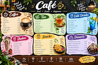 design a creative restaurant menu design