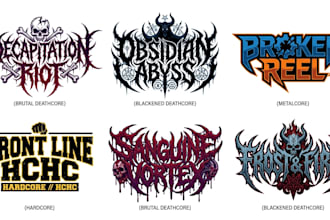 make brutal deathcore blackened deathcore metalcore  logo