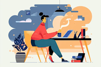 draw flat vector illustrations