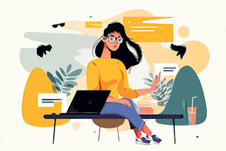 create modern flat vector illustration