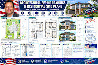 draw architectural permit drawings and residential site plans