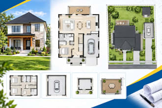 create 2d floor plans and plot plan for city permit, shed, adu, garage, deck