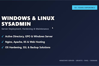 setup, harden, and fix your windows or linux server