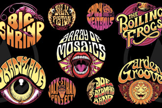 make metal, punk, pop, rock, psychedelic band logo