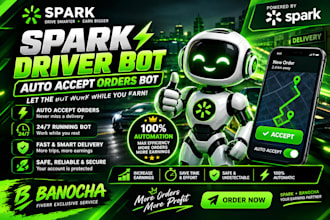 develop instacart bot, spark driver bot, amazon flex bot ,batch grabber bot