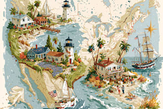 draw high quality vector or isometric map