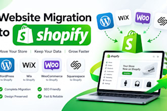 migrate wordpress to shopify wix to shopify woocommerce to shopify migration seo