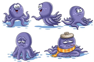 draw cartoon character illustrations