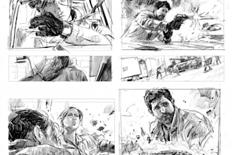 draw scenes of your comic, movie or videogame storyboard