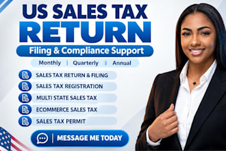 file US sales tax returns, quarterly sales tax filing compliance for all states