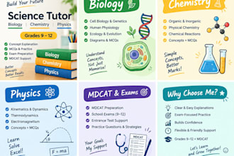 teach biology chemistry and physics for grades 9 to 12