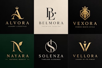 design luxury icon with wordmark