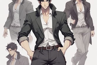 do a anime character