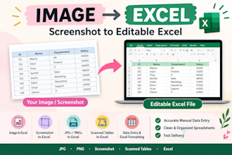 convert image or screenshot to editable excel spreadsheet
