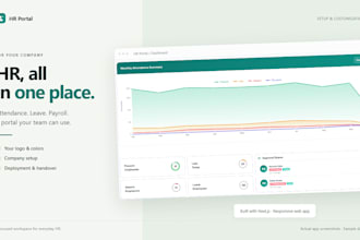 set up and customize an HR portal with attendance and payroll