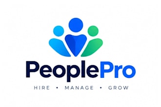 design an or recruiting software logo with a human centered mark