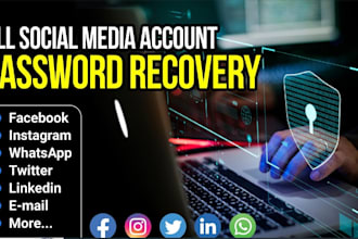 assist and reset your any social media, facebook, snapchat and instagra password