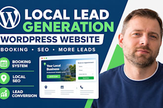 build local lead generation wordpress website booking system high converting seo