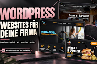 build and customize your wordpress website in german