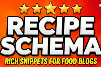 add recipe schema markup for rich snippets on your food blog