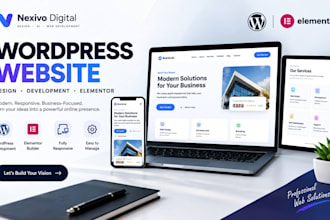 build a wordpress website with elementor