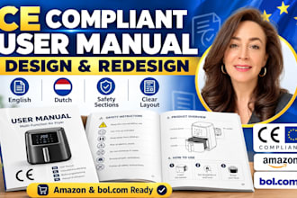 redesign ce compliant user manual product guide instruction manual bol amazon