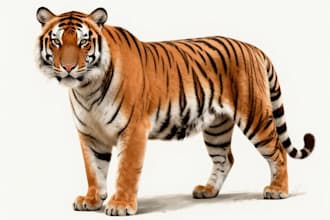 create realistic animal illustration