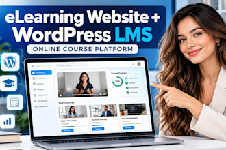create an elearning website with instructional design and wordpress lms