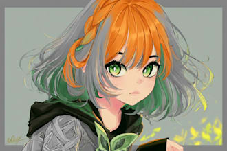 create custom anime character illustrations based
