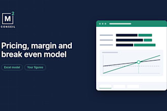 build your pricing, margin and break even model in excel