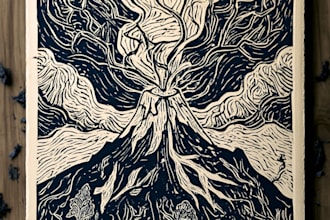 design engrave and print a professional linocut project