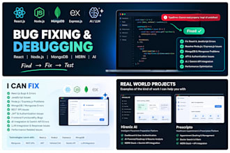 fix bugs and errors in you mern or ai enabled website