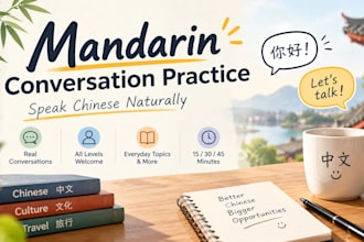 help you practice natural mandarin conversation