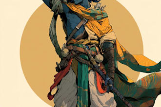 custom comic character dnd and illustration