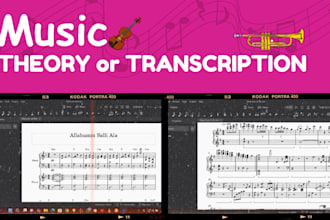 do music theory assignment music transcription
