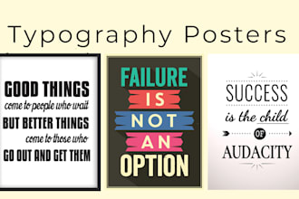 create stunning typography wall art posters