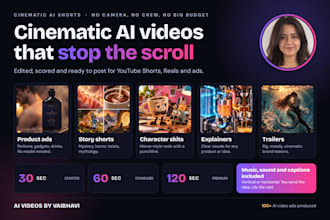 cinematic ai reels for any genre or product