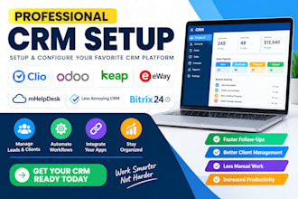 setup clio odoo keap eway mhelpdesk less annoying crm bitrix24 CRM