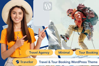 build a tour website, travel elearning website with wordpress