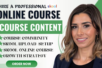 setup skool community skool course creation course curriculum and course content