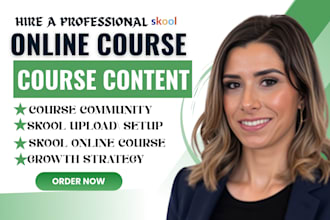 setup skool community skool course creation course curriculum and course content