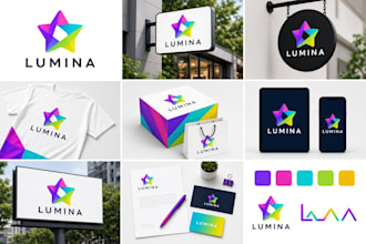 create a minimalist logo, brand identity, branding kit and brand guidelines